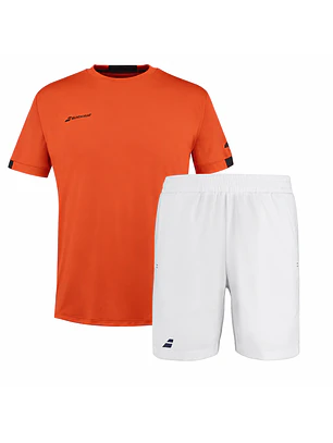 Conjunto Babolat Polera Crew Neck + Short (Talla 8-10)
