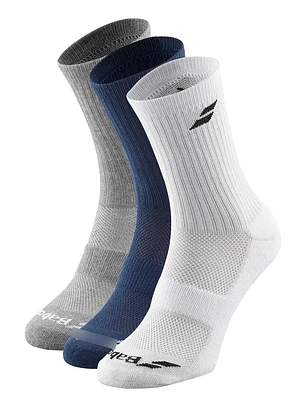 CALCETAS BAB 3 PAIR PACK BLA/AZ/GRIS 