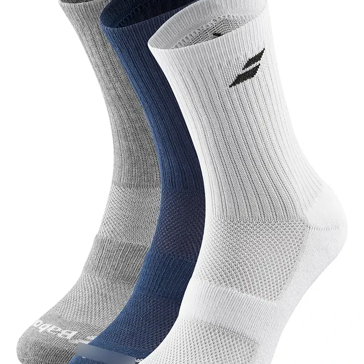 CALCETAS BAB 3 PAIR PACK BLA/AZ/GRIS  1