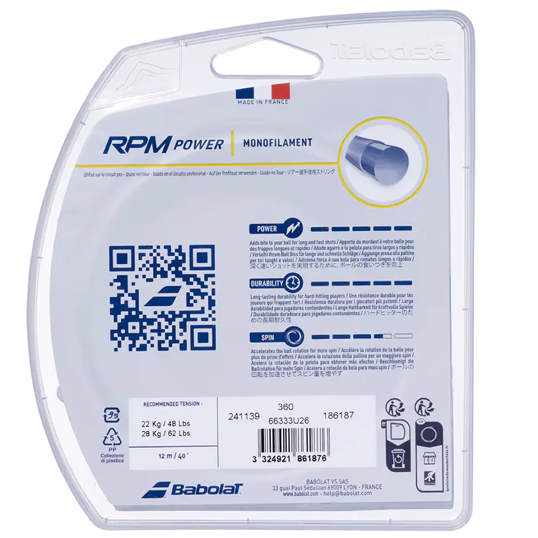 SET BAB RPM POWER AZUL  12MT 2