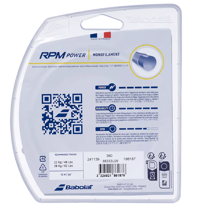 SET BAB RPM POWER AZUL  12MT 2