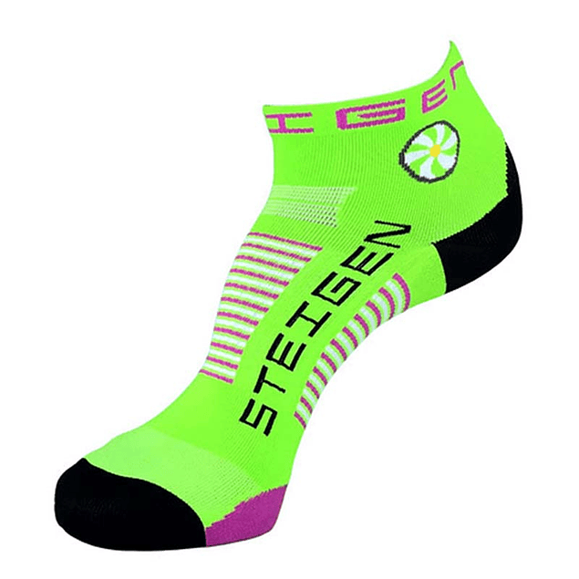 Calcetines Deportivos Steigen Corto Fluor Green