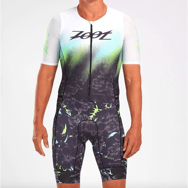 Trisuit de Triatlón Zoot Full Zip Live Aloha Hombre