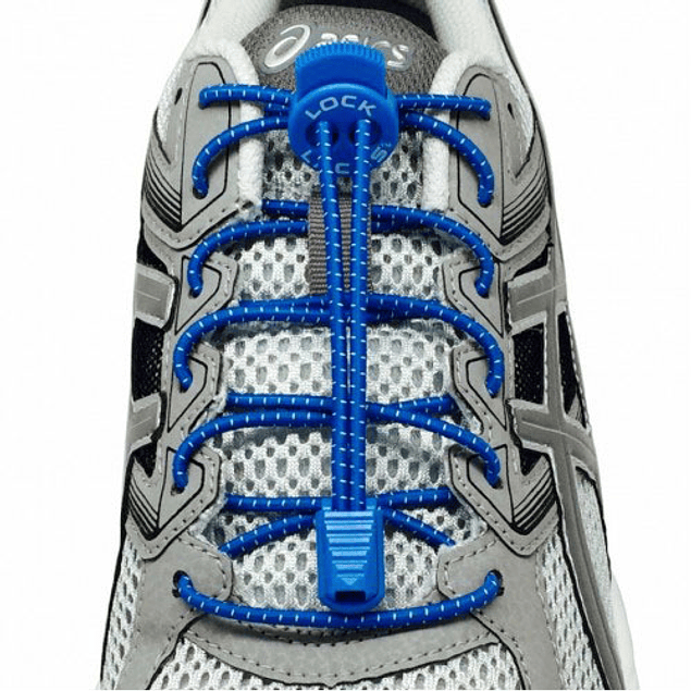 Cordón Elasticado Lock Laces Azul