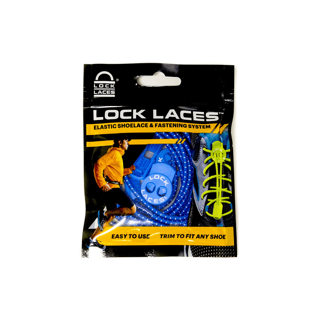 Cordón Elasticado Lock Laces Azul