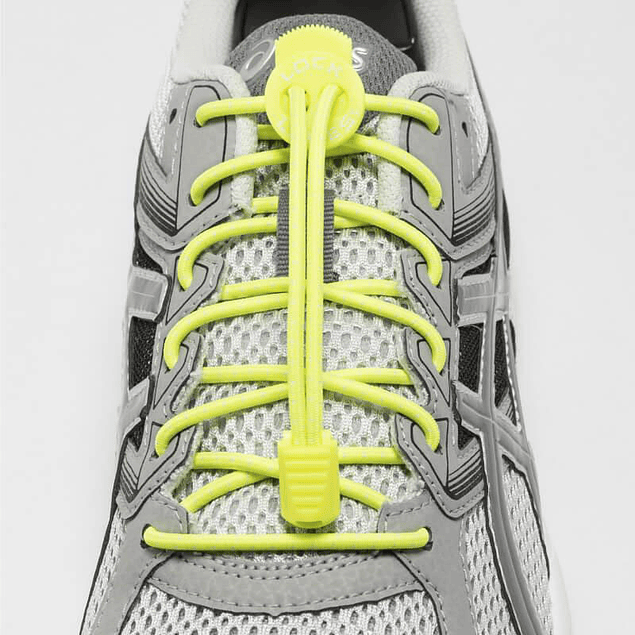 Cordón Elasticado Lock Laces Amarillo