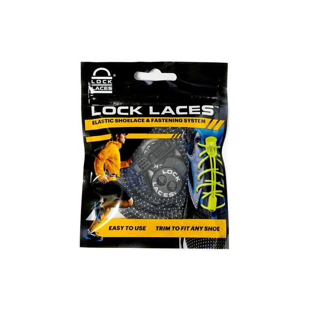 Cordón Elasticado Lock Laces Negro