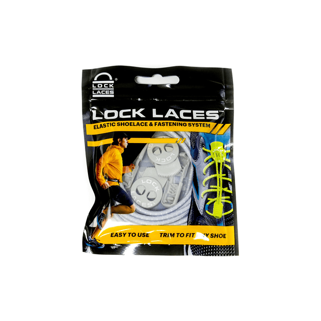 Cordón Elasticado Lock Laces Gris