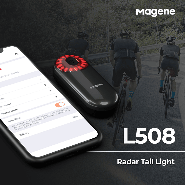 Luz Trasera de Ciclismo con Radar 