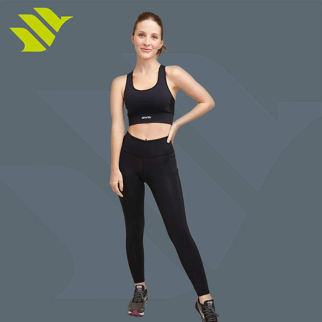 Legging de Running Mujer Larga Negro Sportbr  5