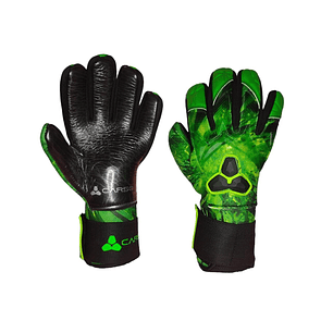 GUANTES DE ARQUERO CARSO DIAMOND CON FERULAS EXTRAIBLES VERDE/NEGRO