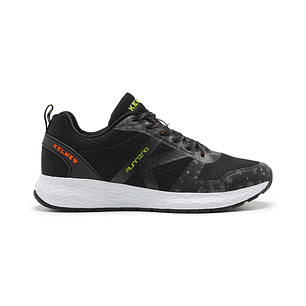 Zapatillas Running K-Rookie Negro y Lima Kelme