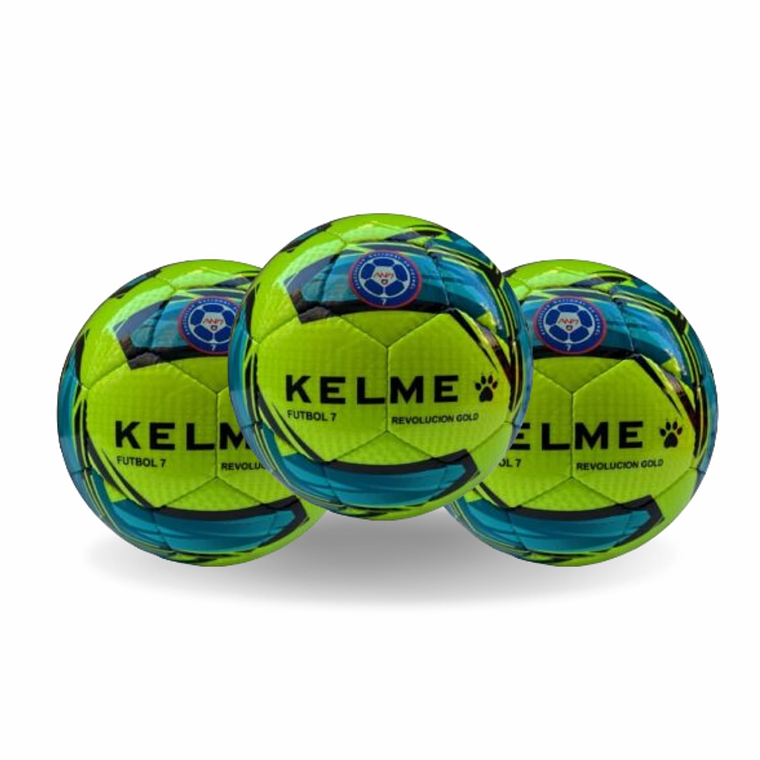 BALON KELME REVOLUCION GOLD FUTBOL 7 N5 X 3 1