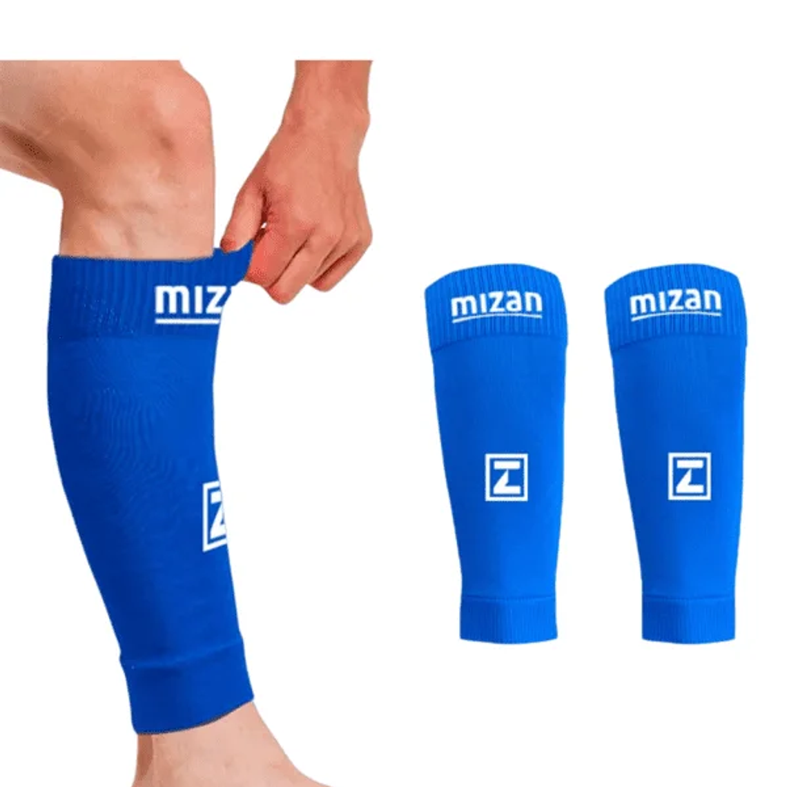  MEDIAS DE FUTBOL SIN PIE AZUL ROYAL MIZAN  1