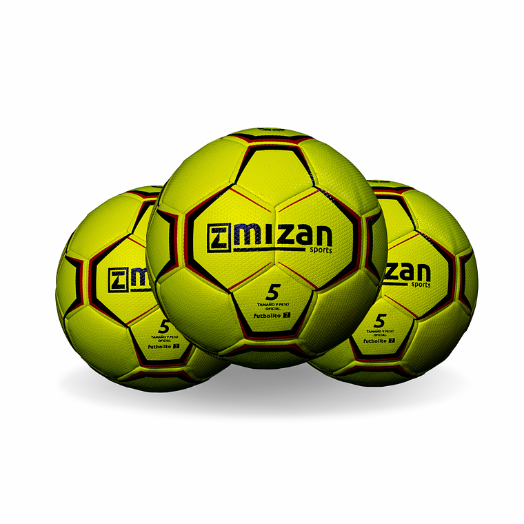 BALON MIZAN DE FUTBOLITO N5 TEXTURIZADO PRO X3 1
