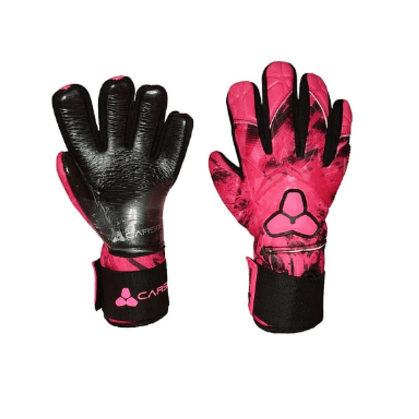 GUANTES DE ARQUERO CARSO DIAMOND CON FERULAS EXTRAIBLES ROSADO/NEGRO