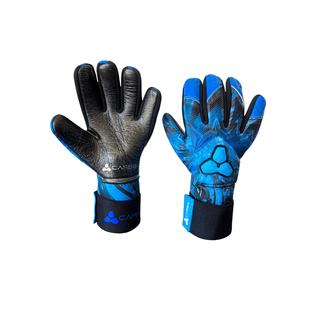 GUANTES DE ARQUERO CARSO DIAMOND CON FERULAS EXTRAIBLES AZUL