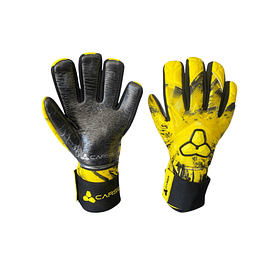 GUANTES DE ARQUERO CARSO DIAMOND CON FERULAS EXTRAIBLES AMARILLO