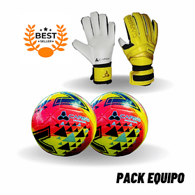 PACK EQUIPO FUTBOLITO CARSO AMARILLO