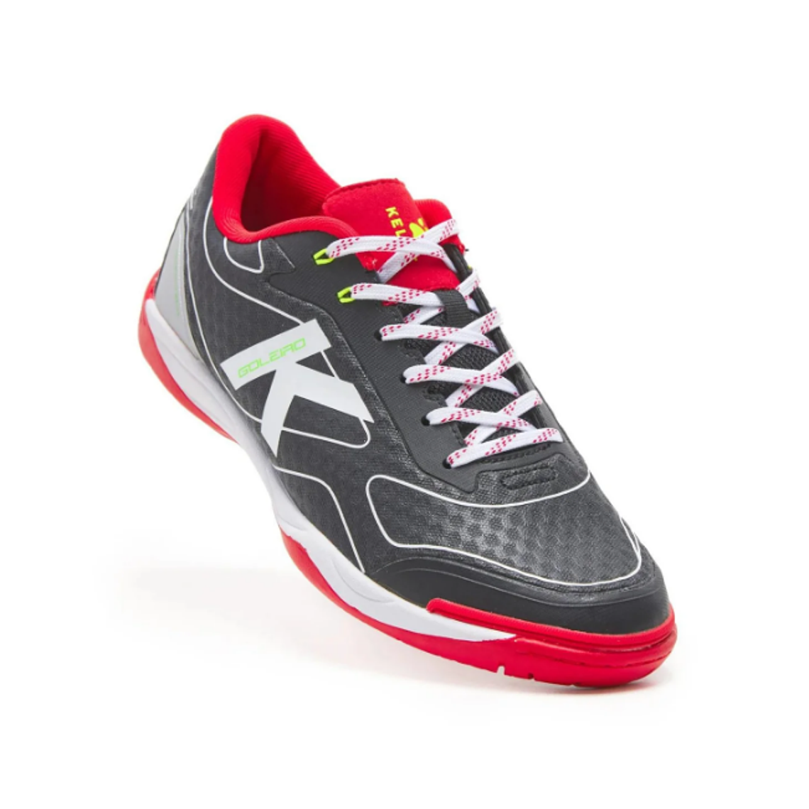 Zapatillas Futsal Goleiro Negro Rojo Kelme 2