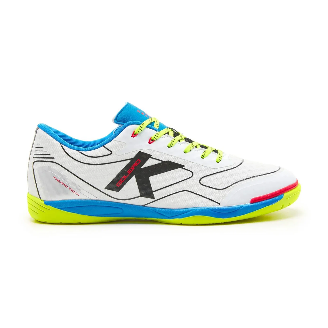 Zapatillas Futsal Goleiro Blanco y Azul Kelme 1
