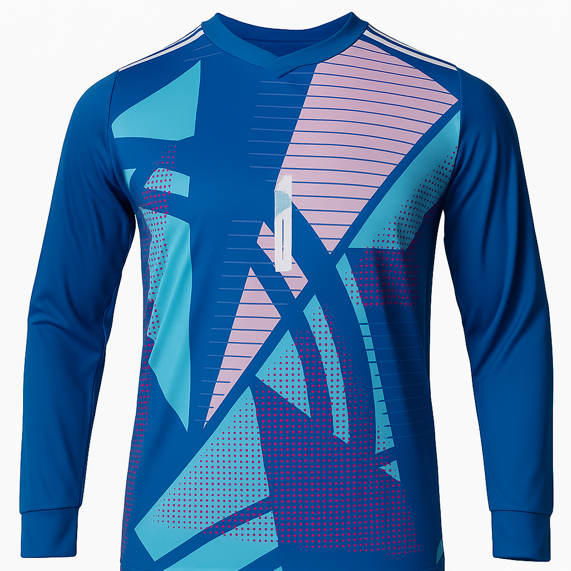 POLERA DE ARQUERO CARSO COLOR AZUL ROYAL  1