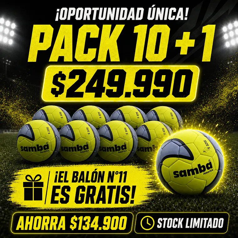 BALON PROFESIONAL DE FUTBOL SAMBA AMERICA #5 X 11 1