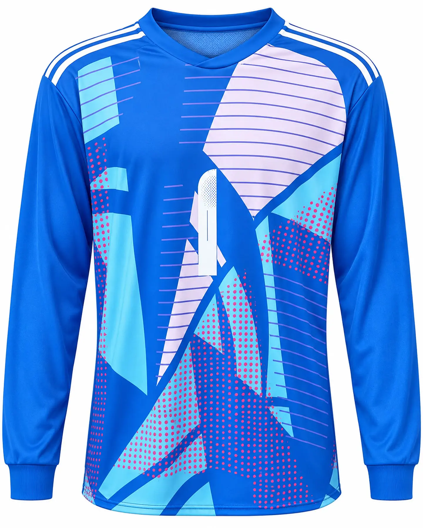 POLERA DE ARQUERO CARSO COLOR AZUL ROYAL  1