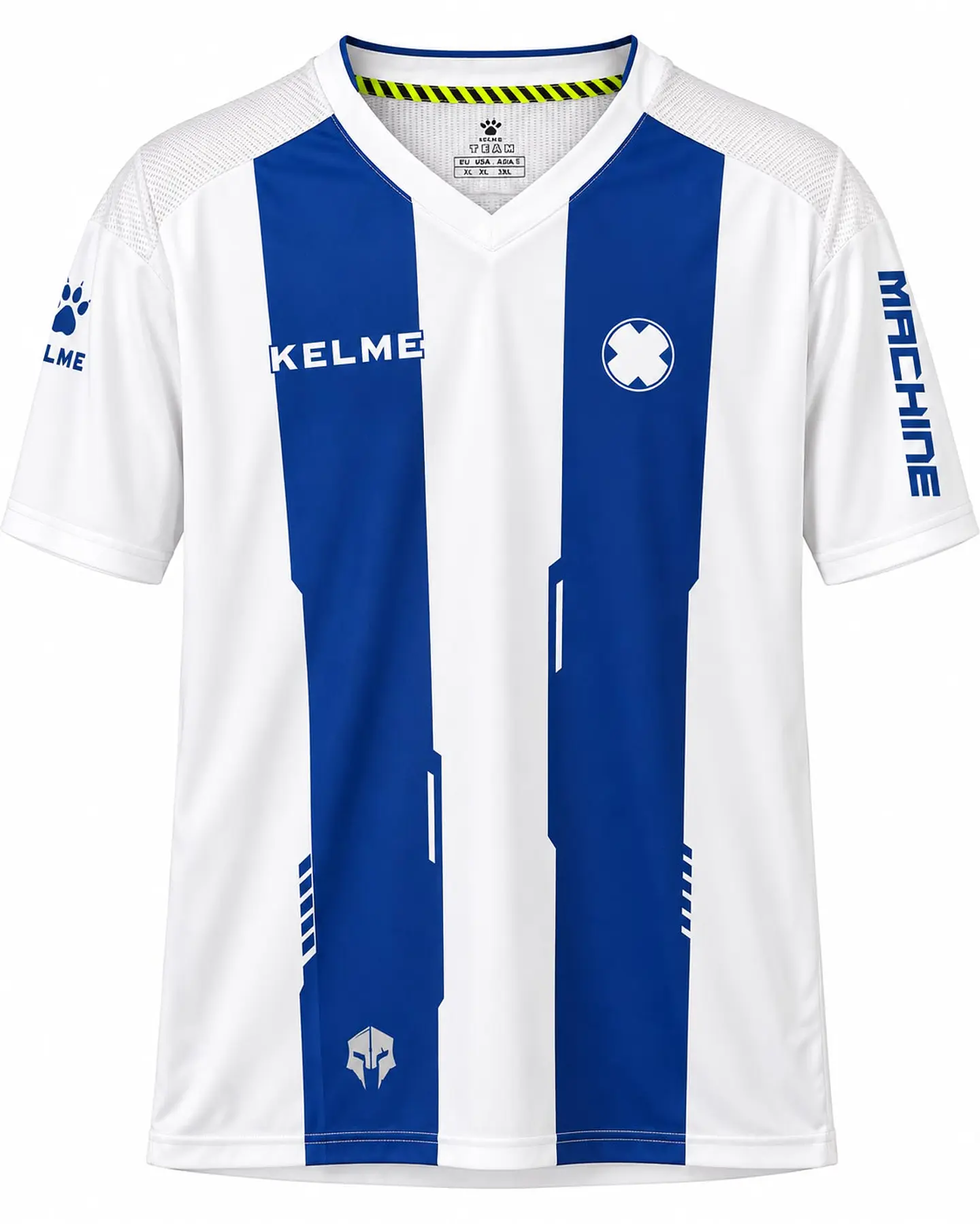 POLERA DE ENTRENAMIENTO WARRIOR BLANCO/AZUL KELME  1