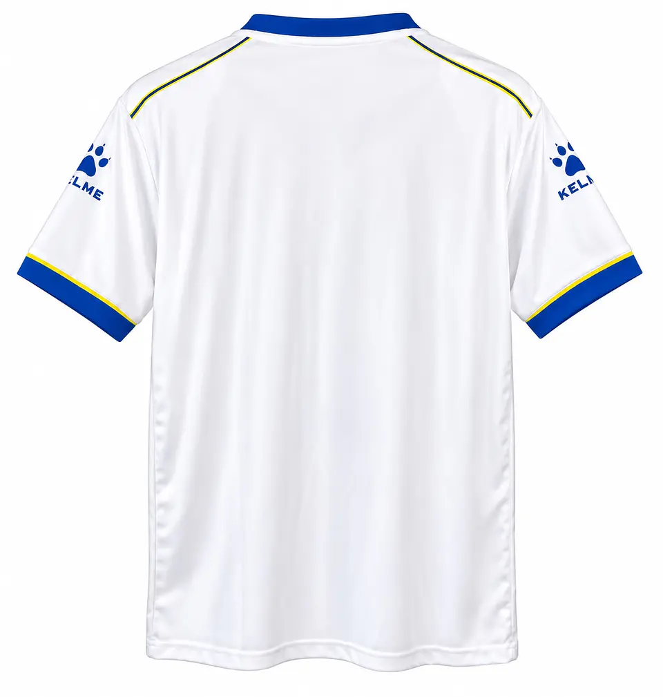 POLERA ENTRENAMIENTO  KELME BLANCO CON AZUL  2