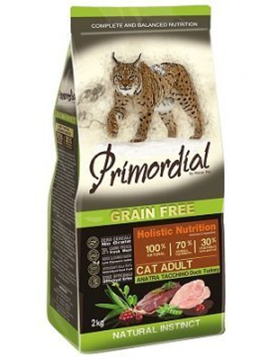 Primordial Grain Free Gato Adulto Peru & Pato 2Kg 1