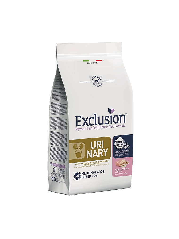 Exclusion Diet Urinary Porco, Sorgo & Arroz Raça Média/Grande 12Kg 1