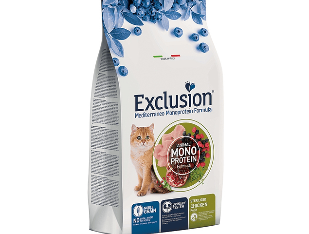 Exclusion Noble Grain Frango Gato Esterilizado 1,5Kg