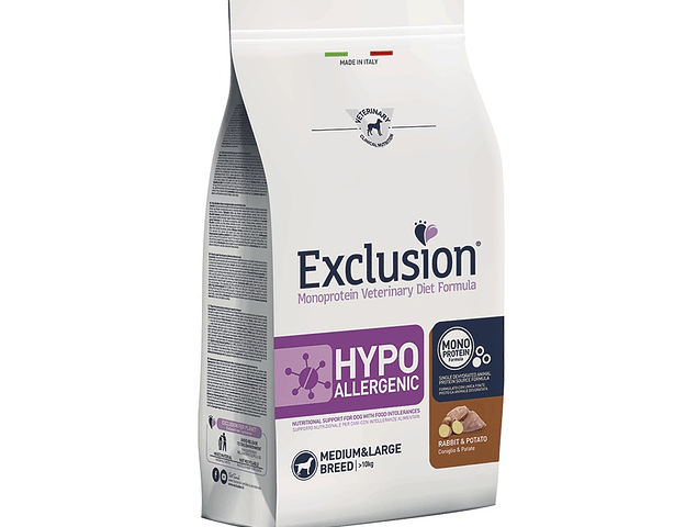 Exclusion Diet Hipoalergénica Coelho & Batata p/ Cão Média/Grande 12Kg