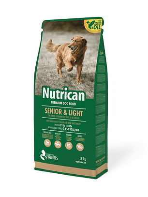 Nutrican Cão Sénior & Light 15Kg 