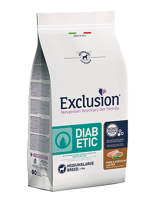 Exclusion Diet Diabetic Pork & Sorghum Medium/Large 2Kg