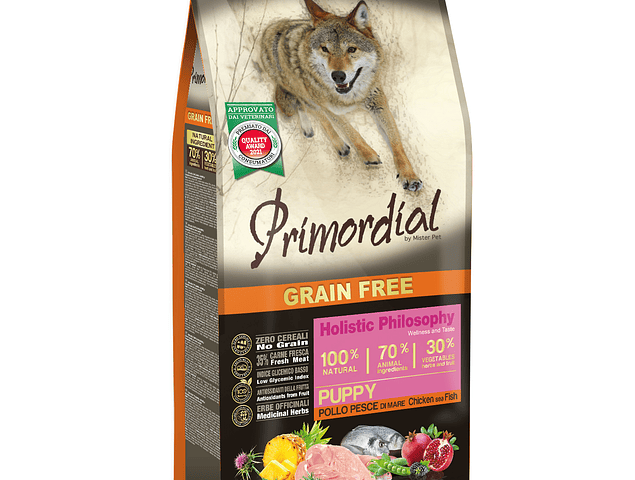 Ração Primordial Grain Free Cachorro Frango e Peixe 12Kg