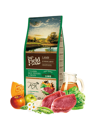 Sam's Field Cachorros Raças Grandes C/ Carne de Cordeiro 13Kg 