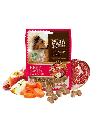 Sam´s Field Crunchy Snack Beef With Apples & Carrot 200g