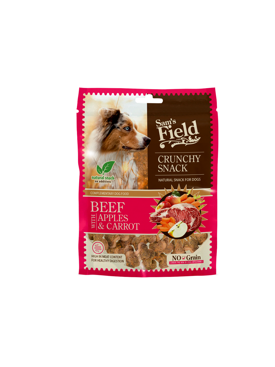 Sam´s Field Crunchy Snack Beef With Apples & Carrot 200g 2