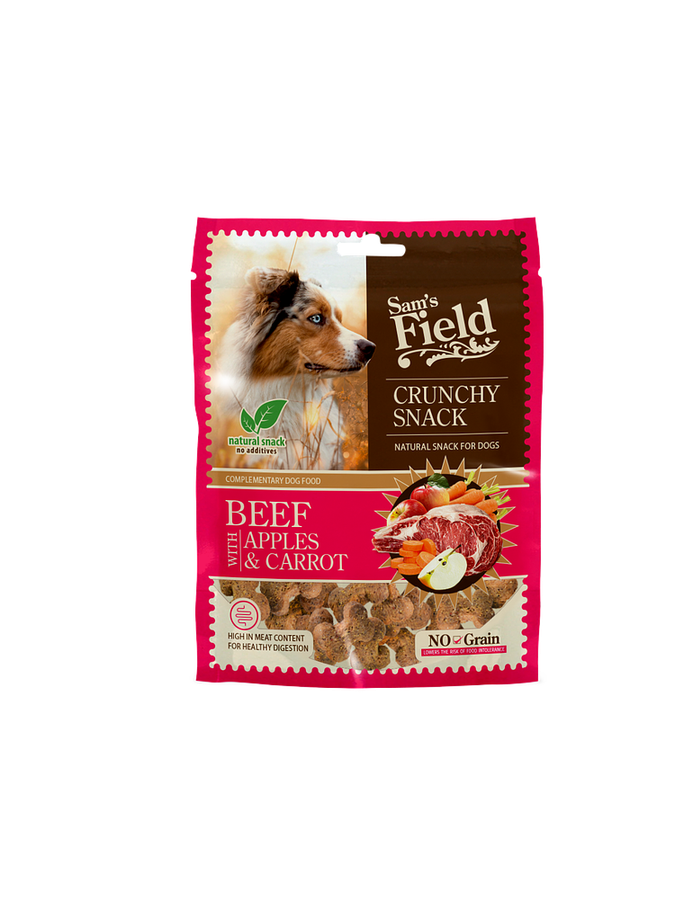 Sam´s Field Crunchy Snack Beef With Apples & Carrot 200g 2
