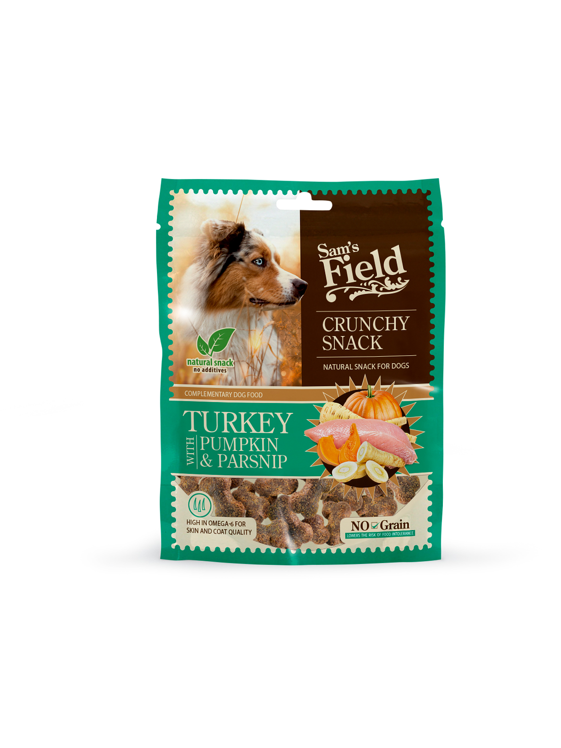 Sam´s Field Crunchy Snack Turkey with pumpkin & parsnip 200g 2