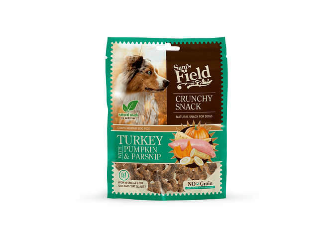 Sam´s Field Crunchy Snack Turkey with pumpkin & parsnip 200g