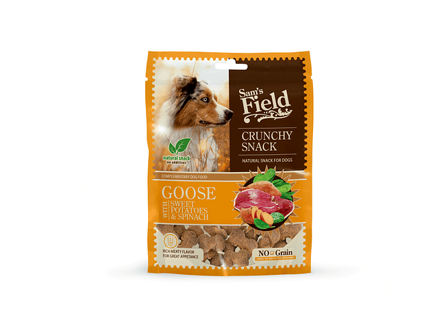 Sam´s Field Crunchy Snack Goose with sweet potatoes & spinach 200 g