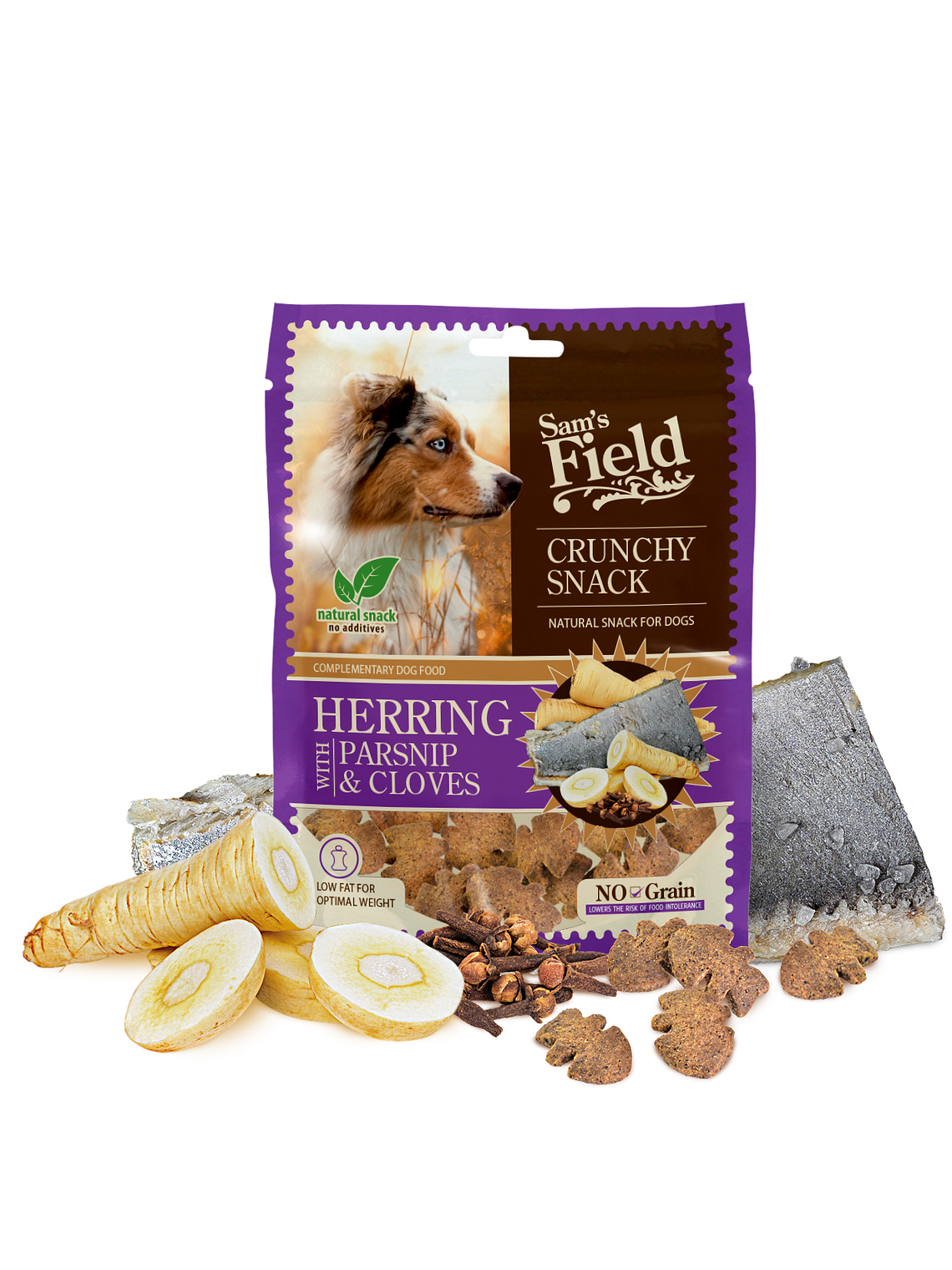 Sam´s Field Crunchy Snack Herring with parsnip & cloves 200g 1
