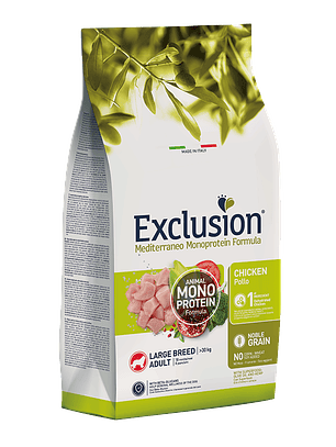 Exclusion Noble Adulto Frango Raça Grande 12Kg