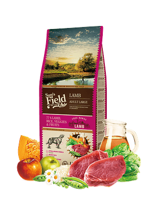 Sam's Field de Cordeiro p/ Cão Adulto Raça Grande 13 Kg