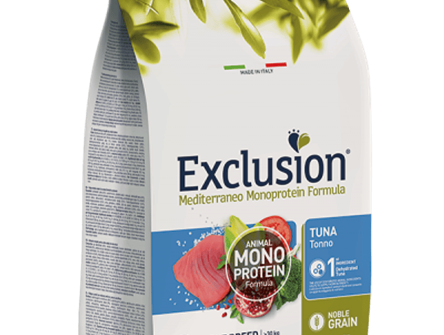 Exclusion Noble Grain de Atum p/Adulto Grande 12Kg