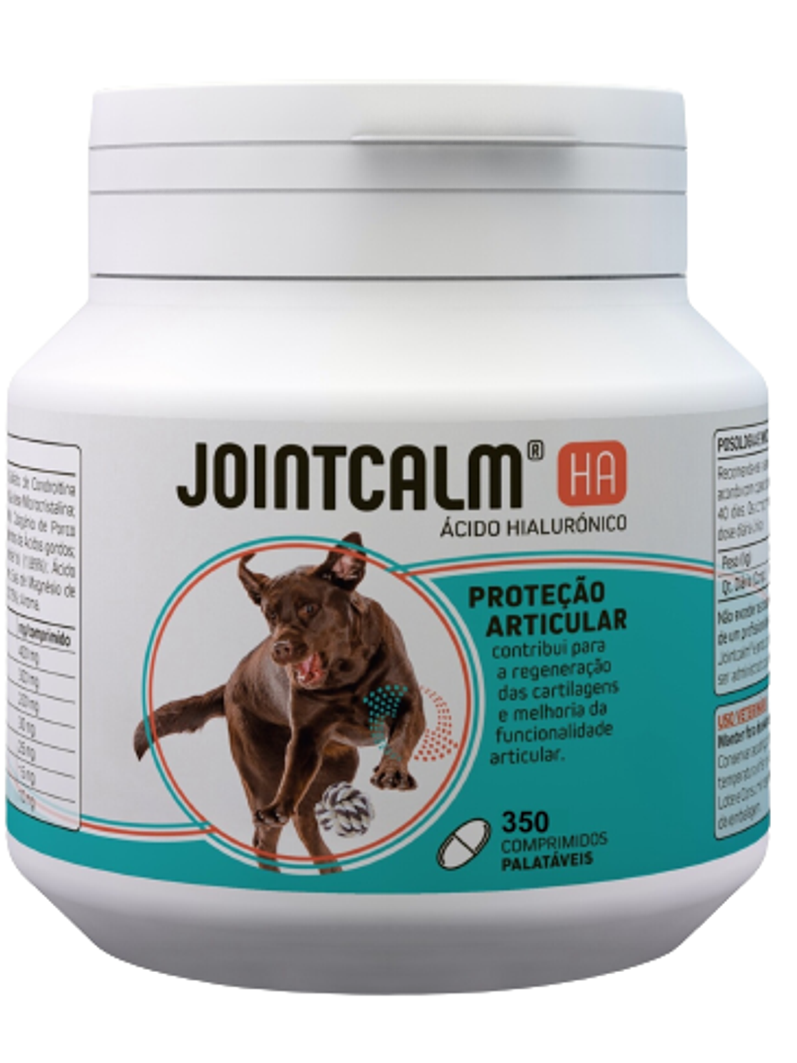 Suplemento ArticularJointCalm HA Condroprotetor 350 Comprimidos palatáveis  1