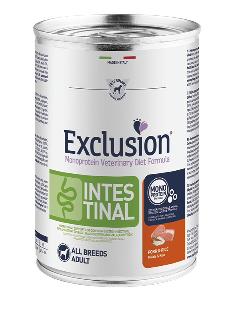 Exclusion Diet Dog Intestinal Lata 400gr 1
